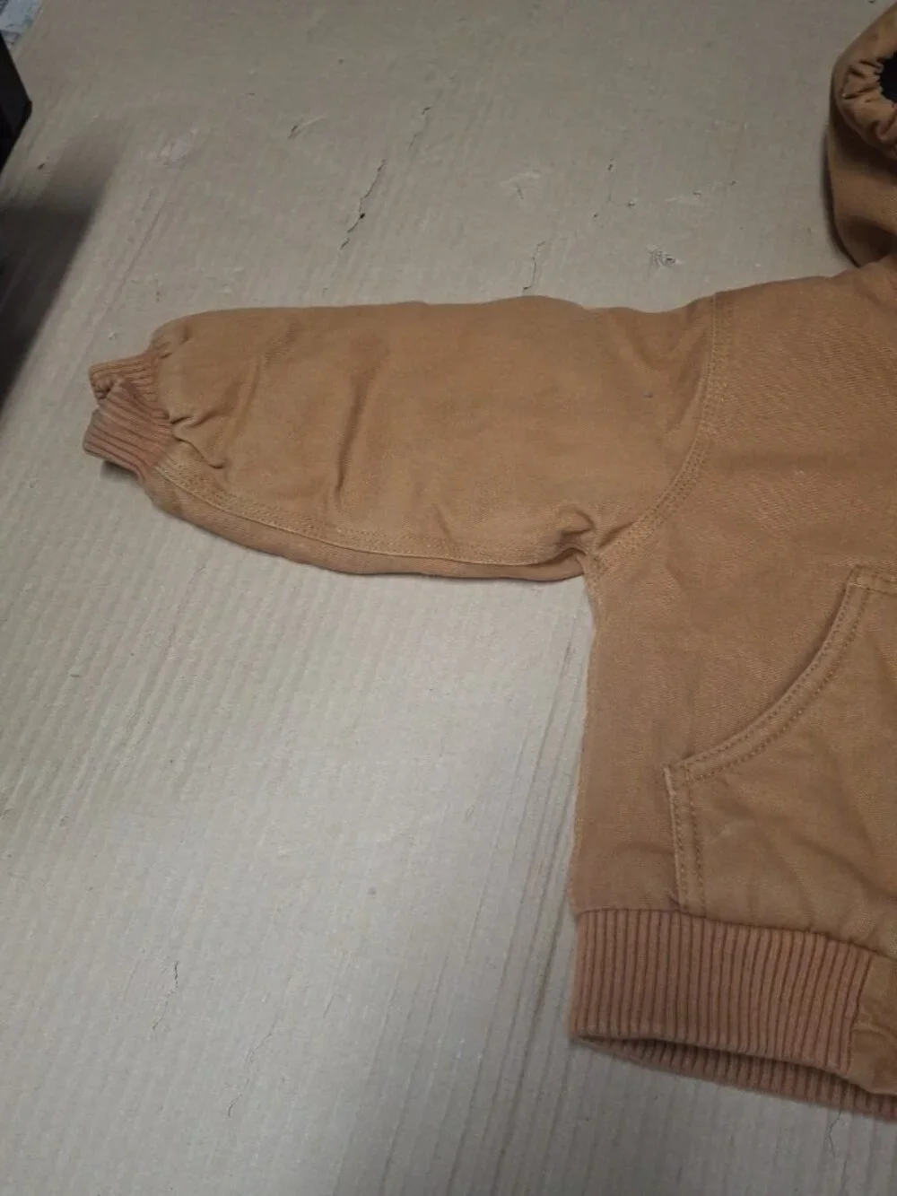 Carhartt Jacket Toddler 2T Brown Insulated Duck Canvas Hooded Rugged Coat